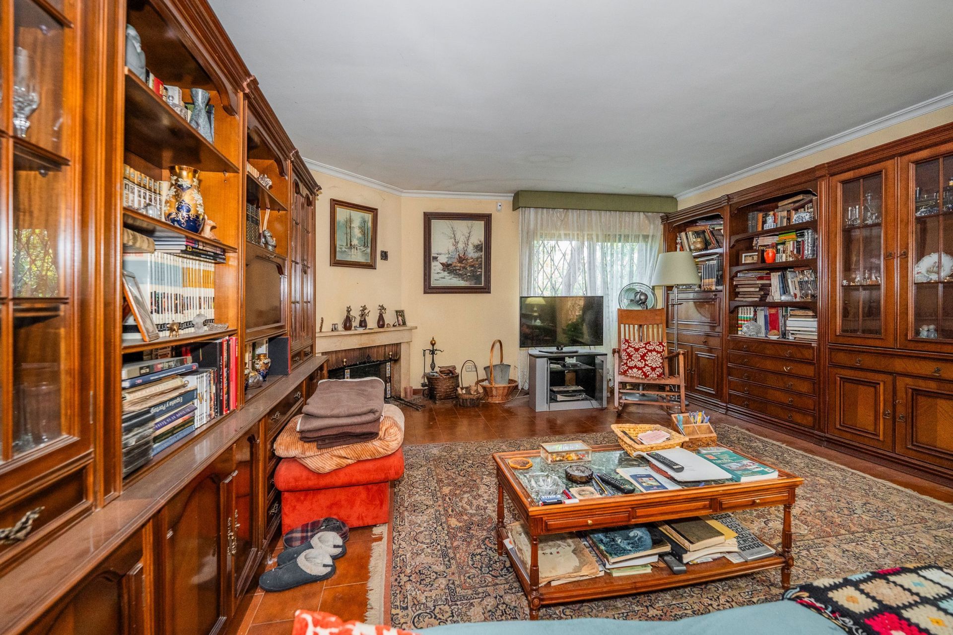 Sala d'estar de Pis en venda en  Madrid Capital amb Aire condicionat, Jardí privat i Traster