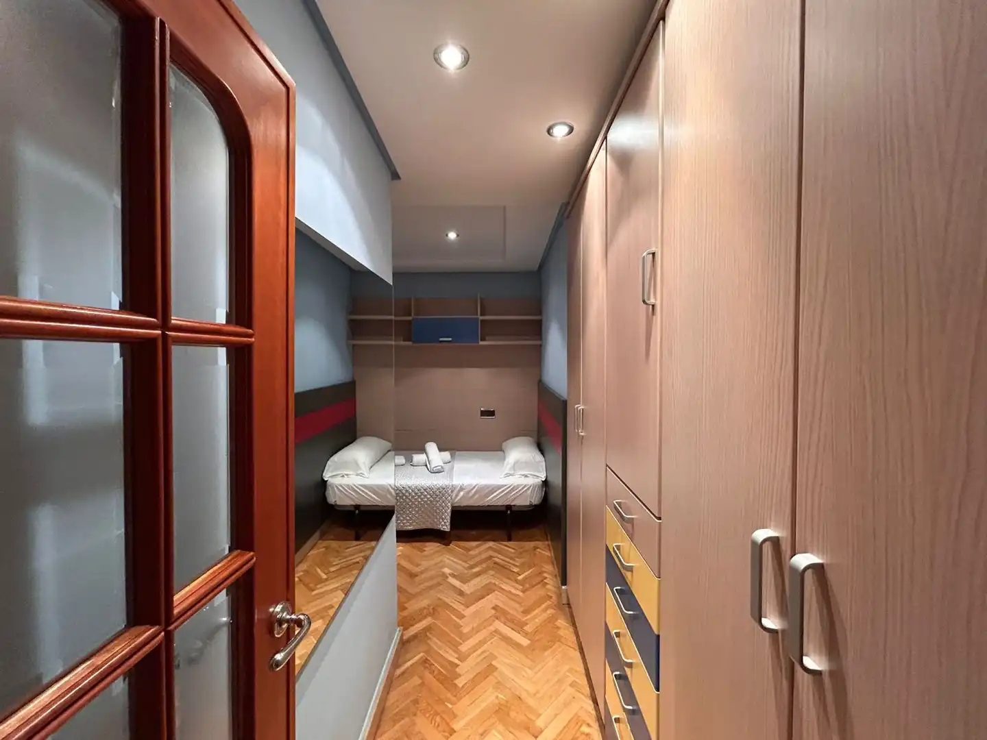 Schlafzimmer von Wohnung zum Verkauf in Albacete mit Klimaanlage, Heizung und Parkett