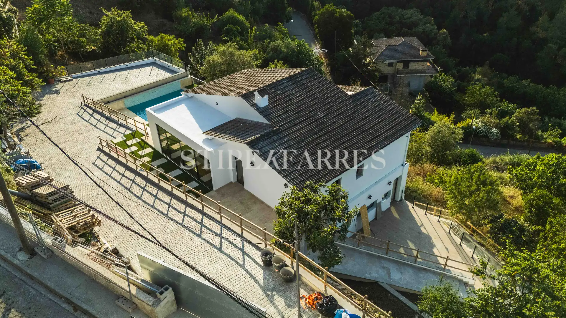 Vista exterior de Casa o xalet en venda en Sant Andreu de Llavaneres amb Aire condicionat, Calefacció i Jardí privat