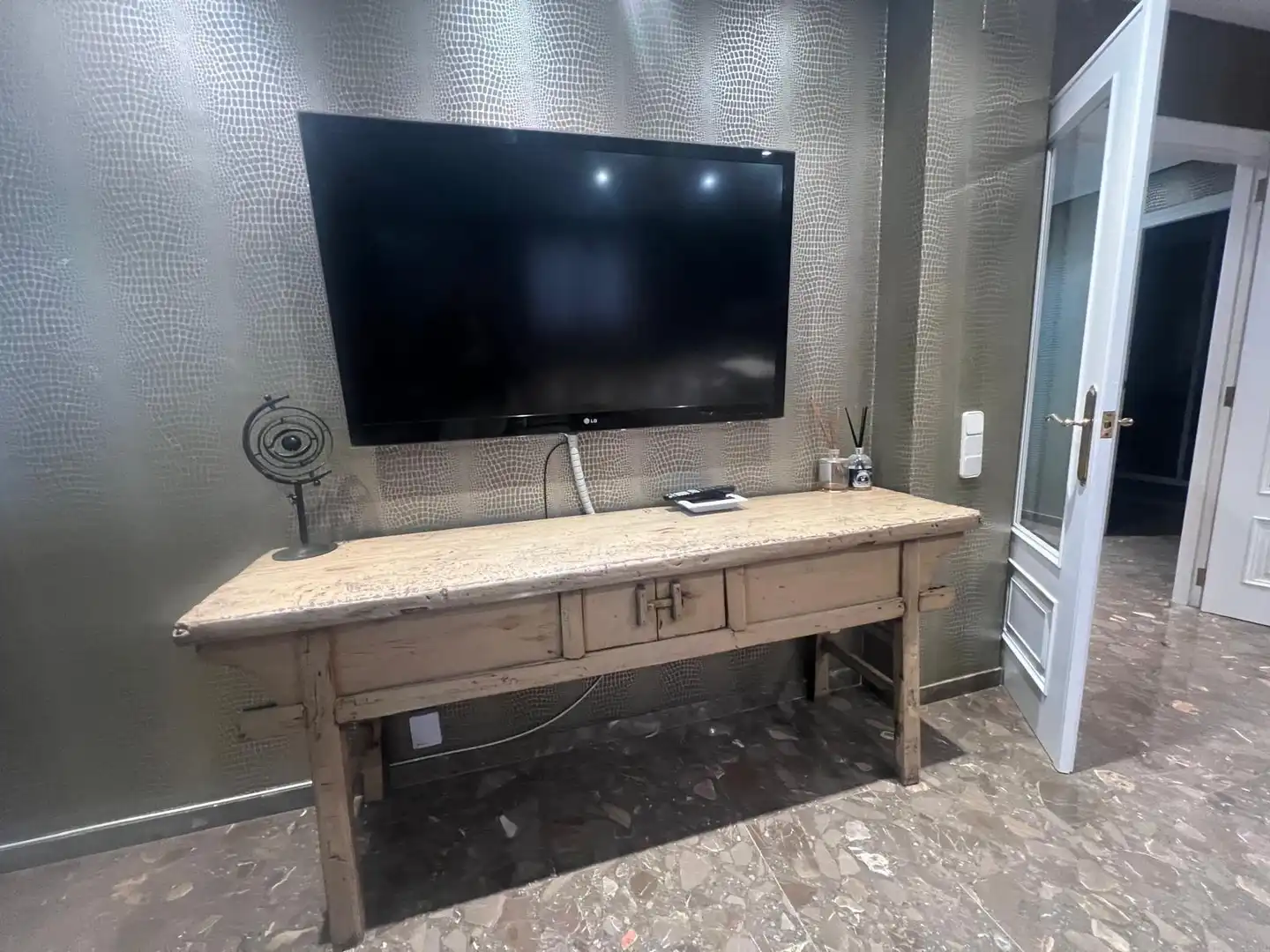 Sala de estar de Piso de alquiler en Tavernes de la Valldigna con Aire acondicionado y Amueblado