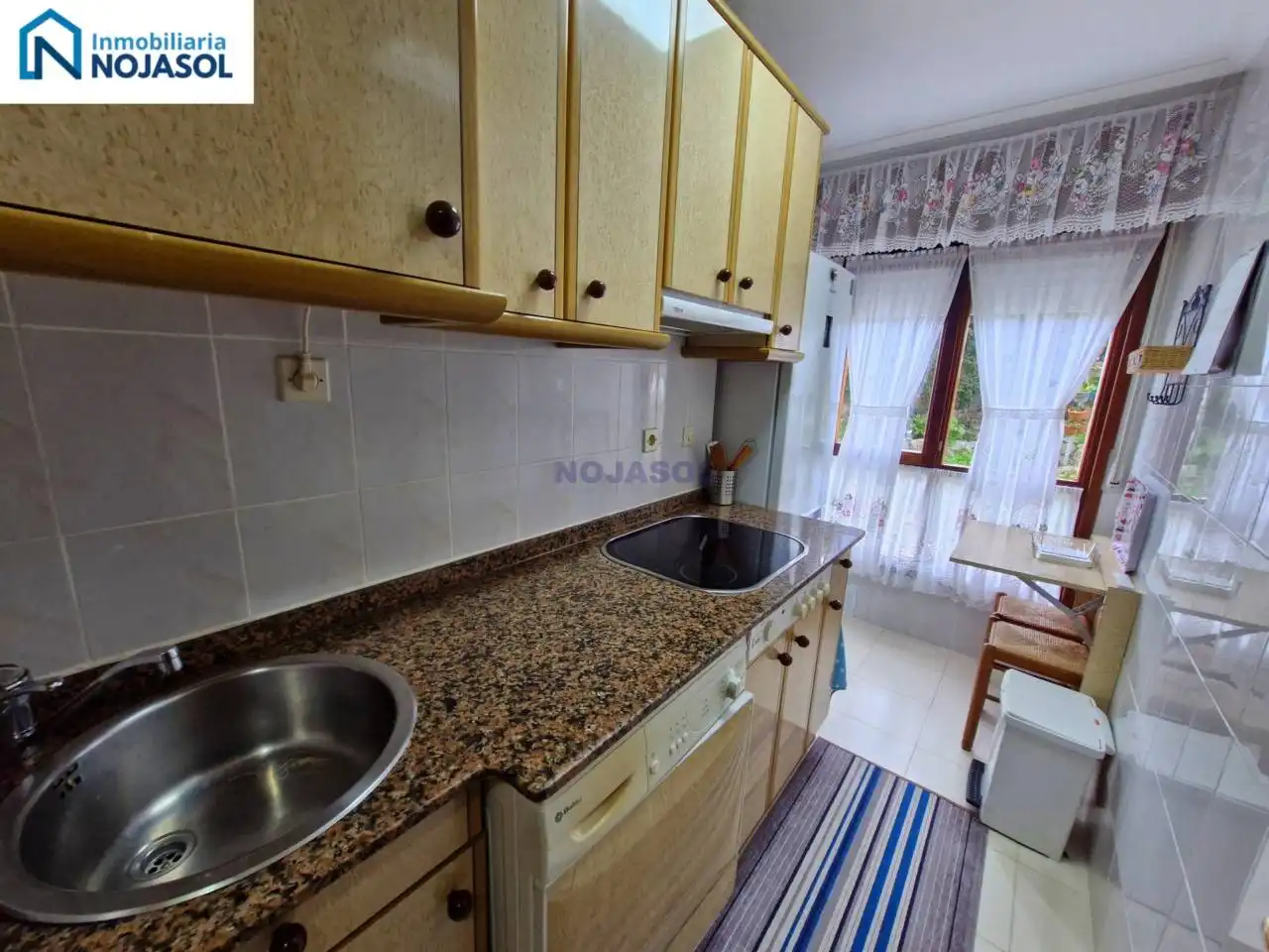 Cocina de Apartamento en venta en Noja con Jardín privado, Amueblado y Balcón