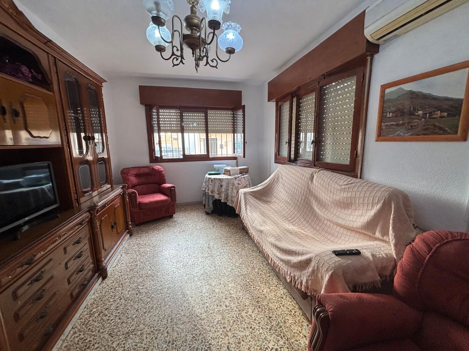 Sala d'estar de Casa adosada en venda en El Ejido amb Terrassa i Moblat