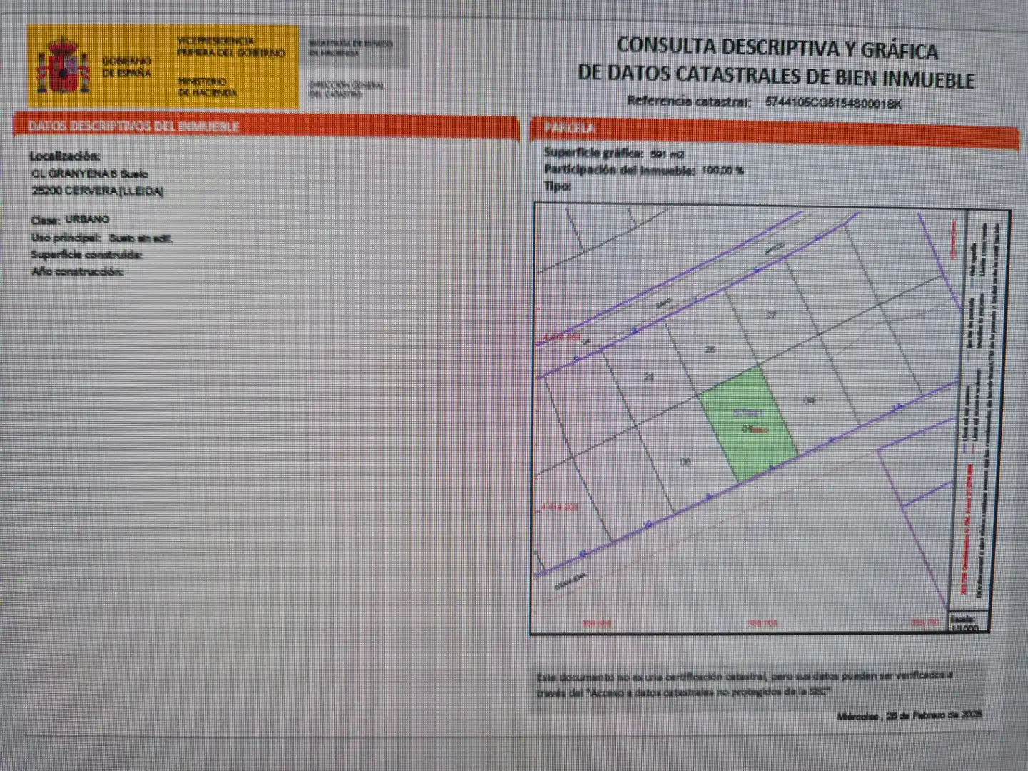 Terreny residencial en venda a Carrer de Granyena 6, imagen 4