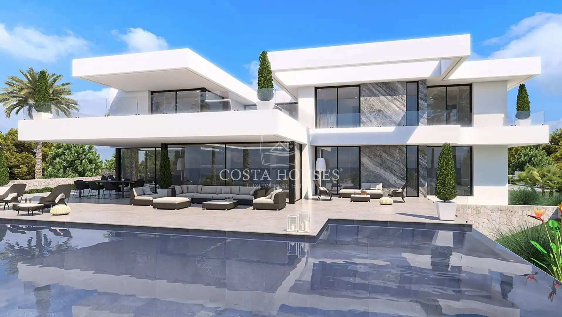 Exterior view of Houses for sale in Dénia  with Air Conditioner, Private garden and Terrace