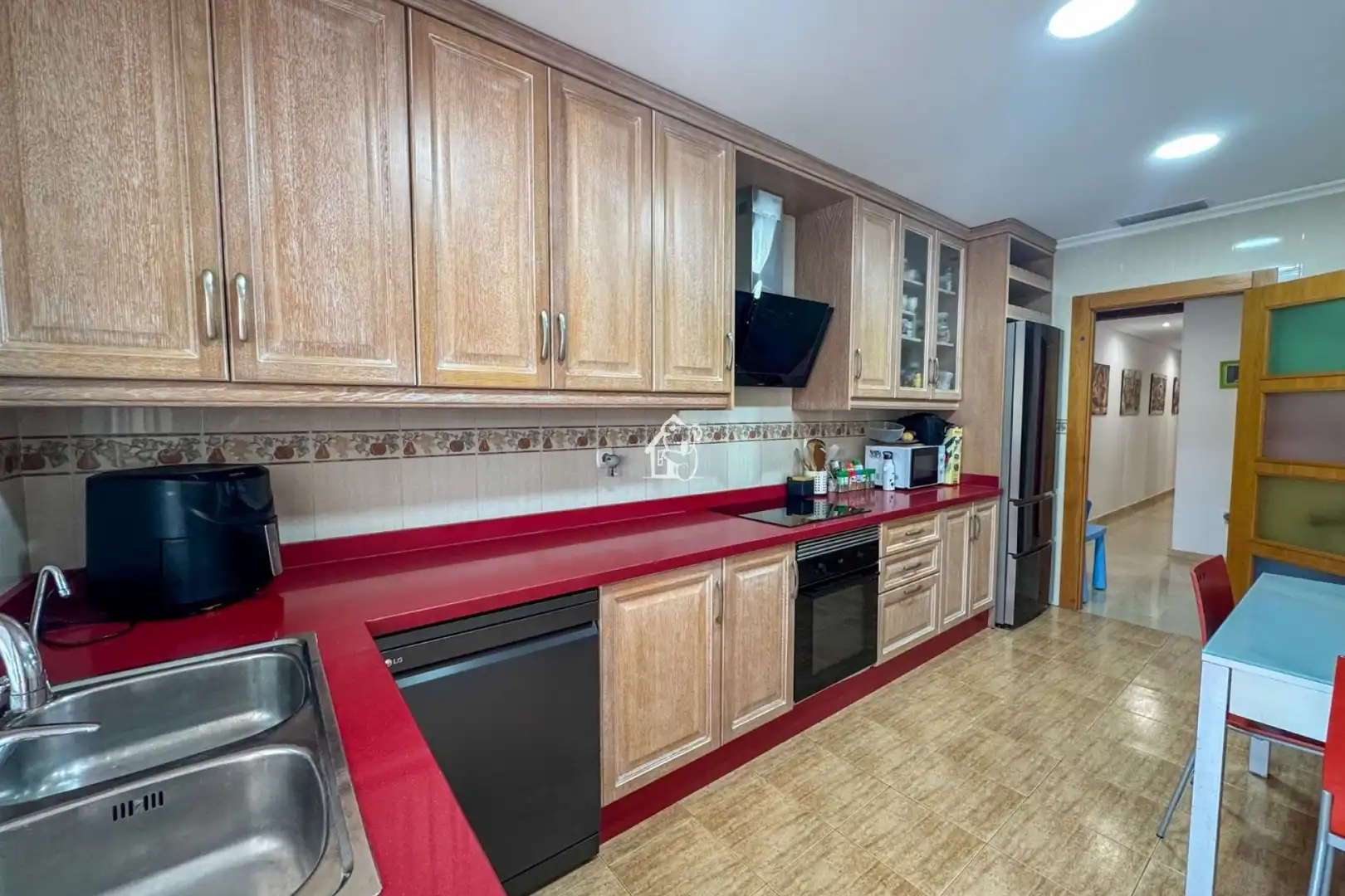 Cocina de Apartamento en venta en Elche / Elx con Aire acondicionado, Terraza y Amueblado