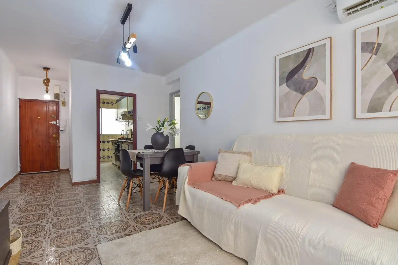 Wohnzimmer von Wohnung zum Verkauf in Alboraya mit Klimaanlage, Abstellraum und Balkon