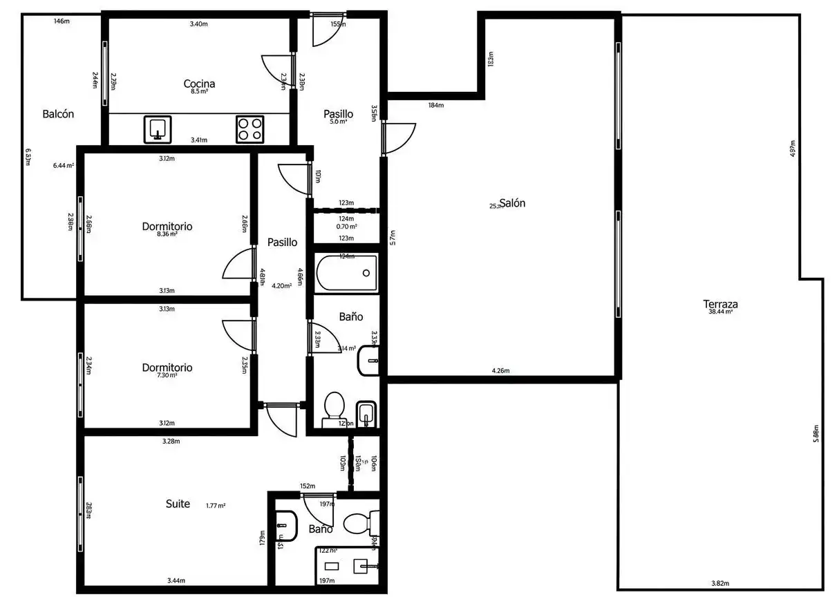 Ático con piscina en venta en Noroeste, imagen 33