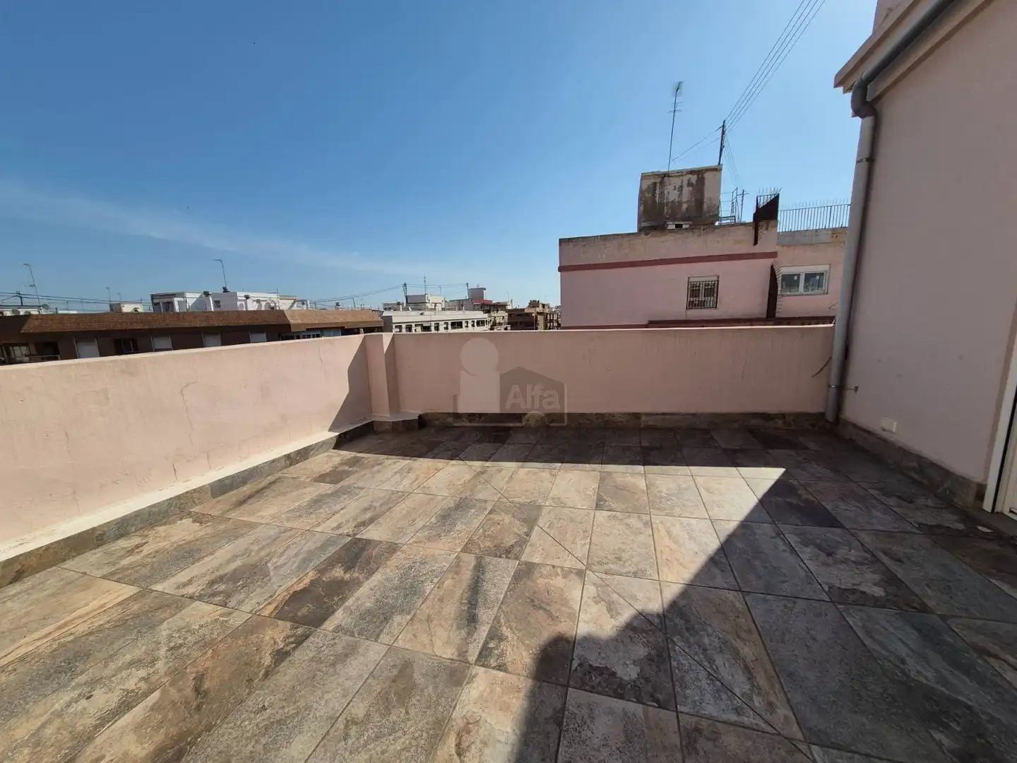 Terrace of Attic for rent in Valencia  with Air Conditioner, Parquet flooring and Terrace