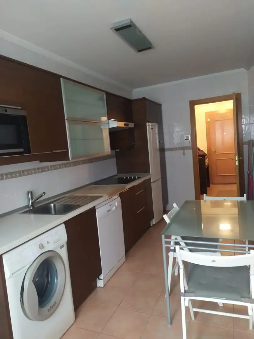 Kitchen of Flat for sale in Soto del Barco  with Heating, Parquet flooring and Storage room