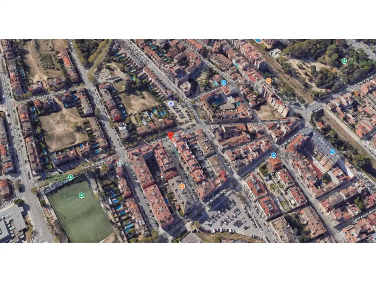 Vista exterior de Pis en venda en Granollers amb Balcó