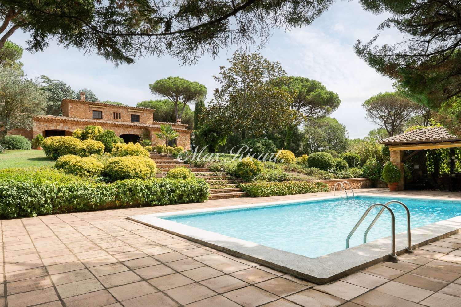 Jardí de Casa o xalet en venda en Caldes de Malavella amb Aire condicionat, Calefacció i Terrassa