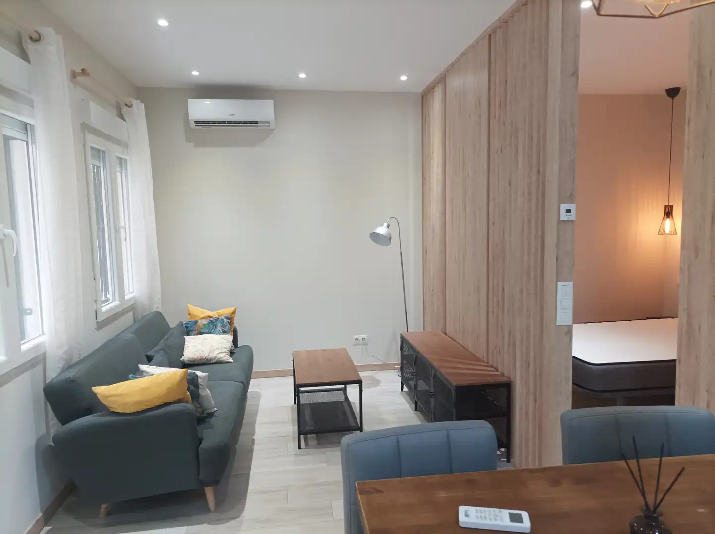 Sala d'estar de Apartament en venda en Getafe amb Aire condicionat, Calefacció i Moblat