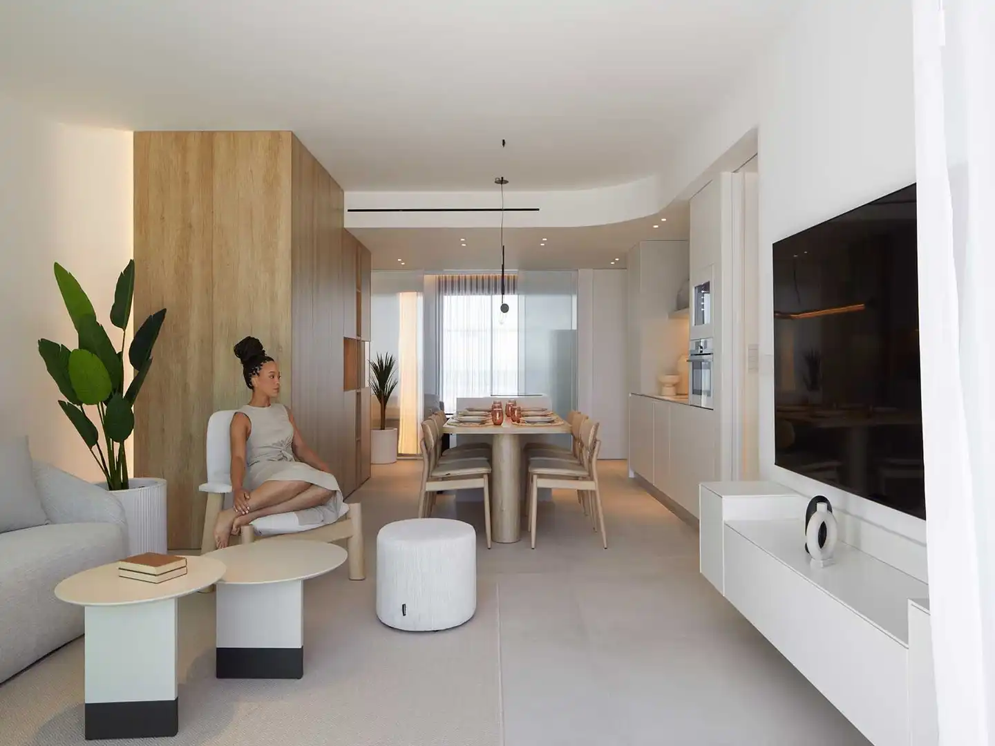 Sala de estar de Apartamento en venta en Cartagena con Calefacción y Piscina comunitaria