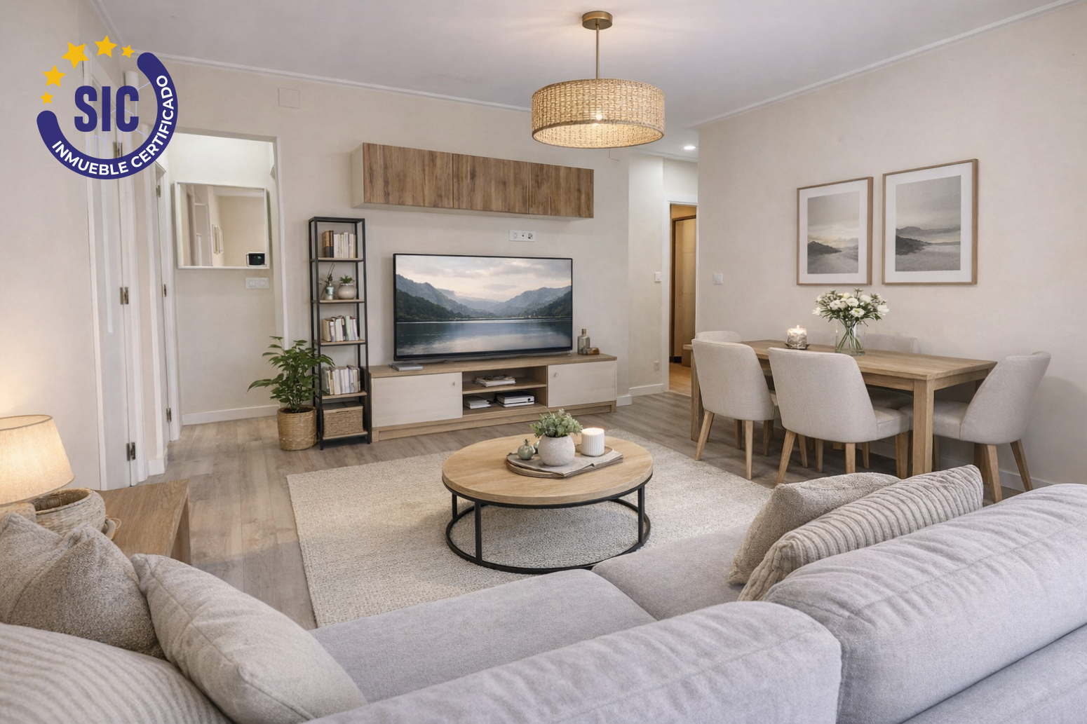 Sala de estar de Piso en venta en  Valencia Capital con Parquet