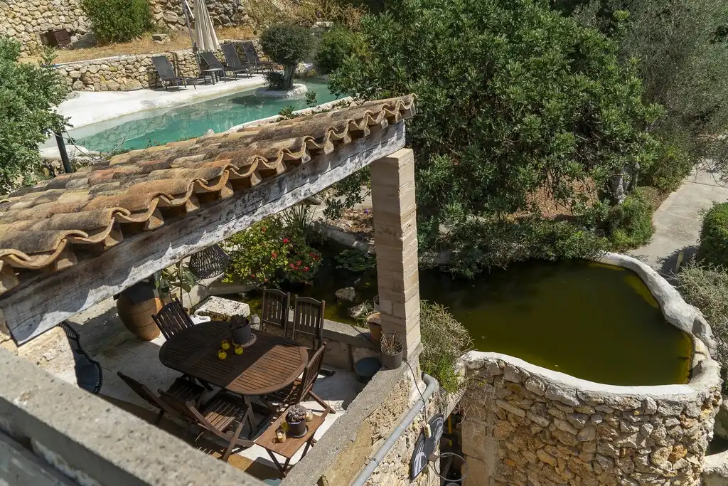 Terrassa de Finca rústica en venda en Pollença amb Aire condicionat, Calefacció i Jardí privat