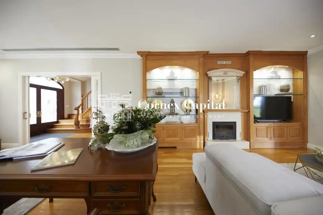 Wohnzimmer von Country house zum Verkauf in Sant Andreu de Llavaneres mit Privatgarten, Terrasse und Schwimmbad