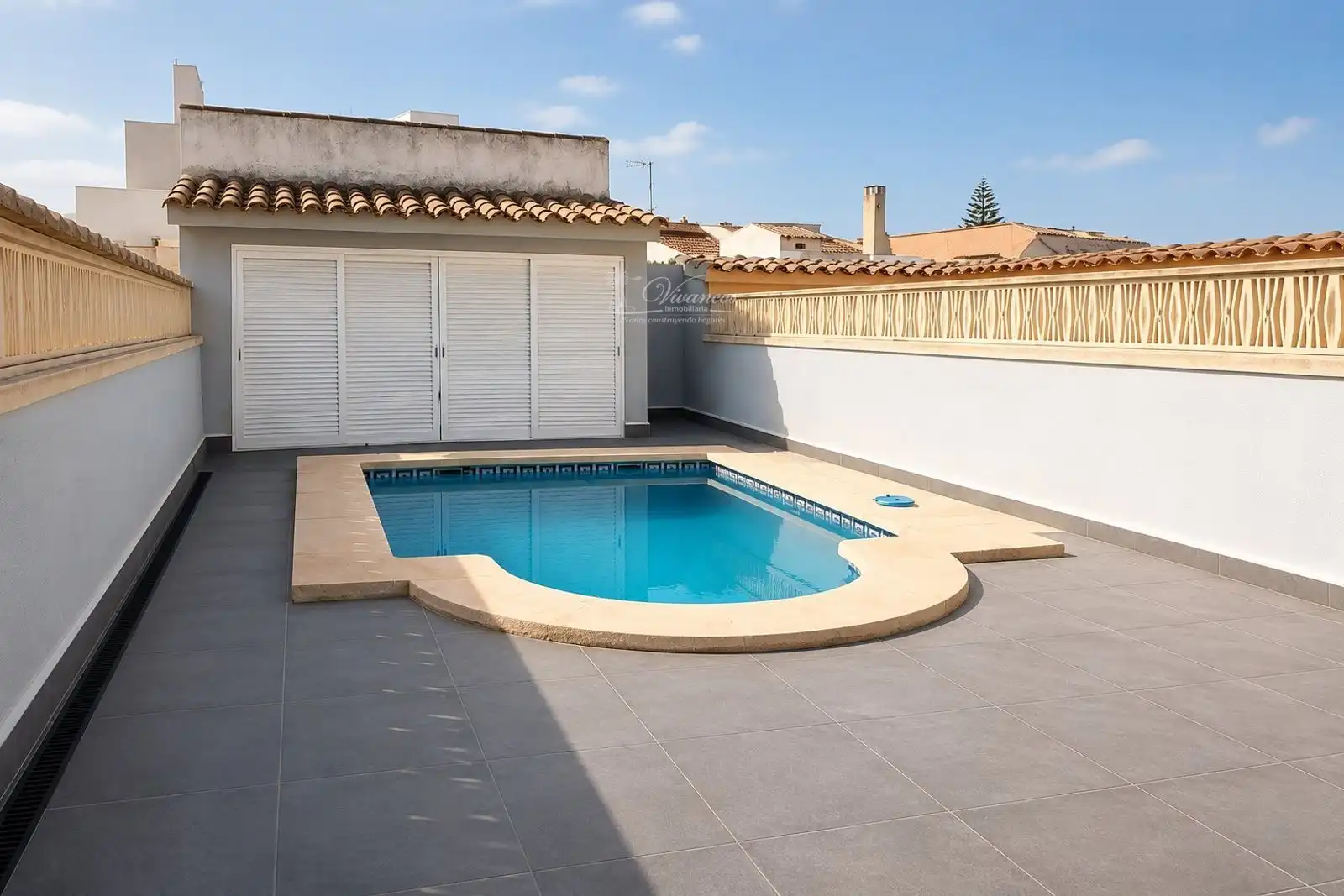 Piscina de Casa adosada en venda en Marratxí amb Aire condicionat, Calefacció i Terrassa