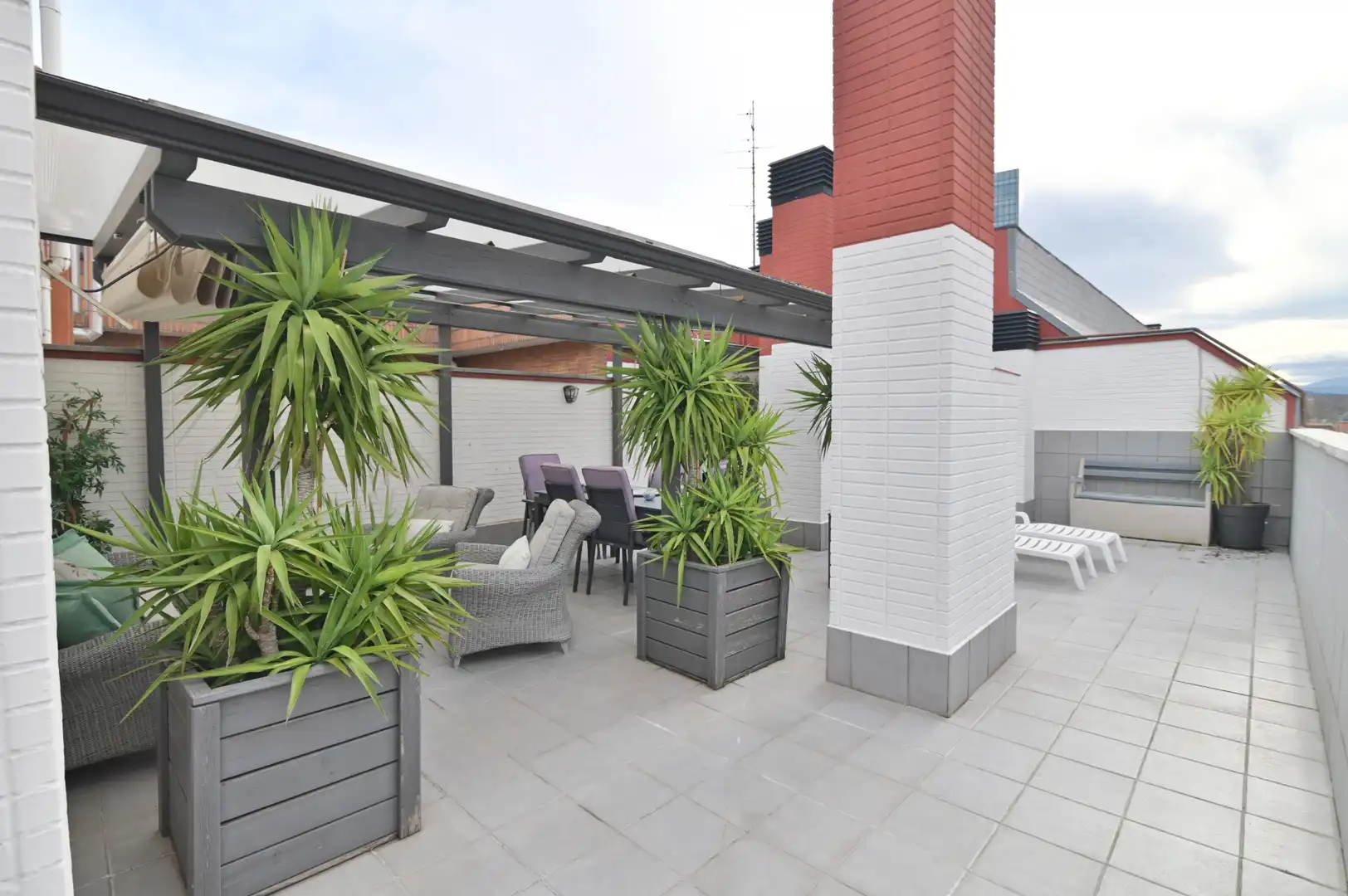 Terrasse von Dachboden zum Verkauf in Bilbao  mit Klimaanlage, Heizung und Parkett