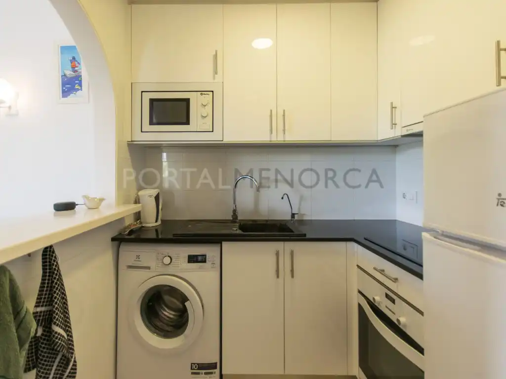Cuina de Apartament en venda en Es Mercadal amb Aire condicionat, Terrassa i Piscina