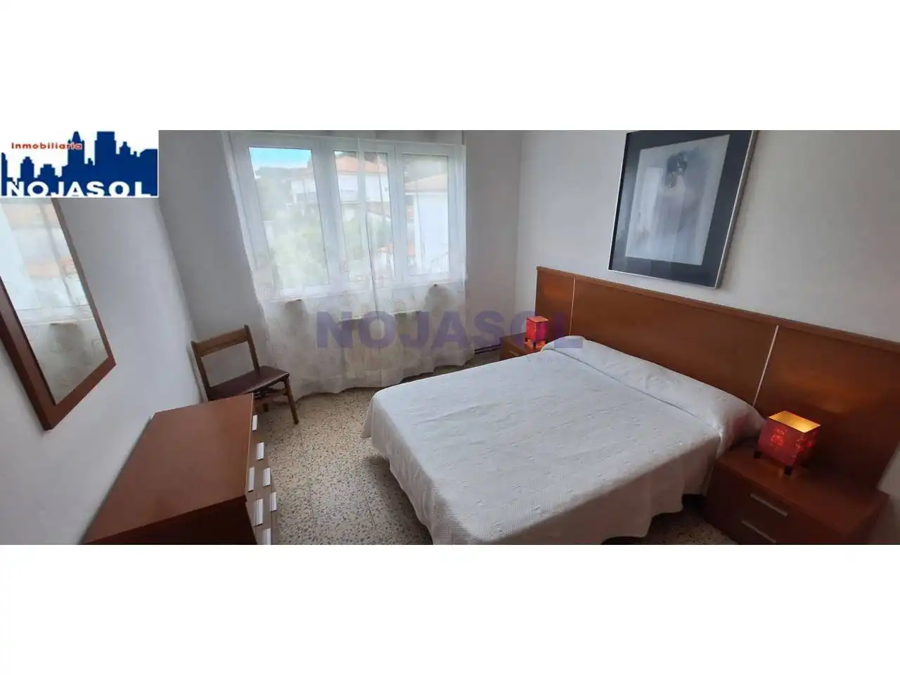 Schlafzimmer von Einfamilien-Reihenhaus zur Miete in Noja mit Heizung, Privatgarten und Terrasse