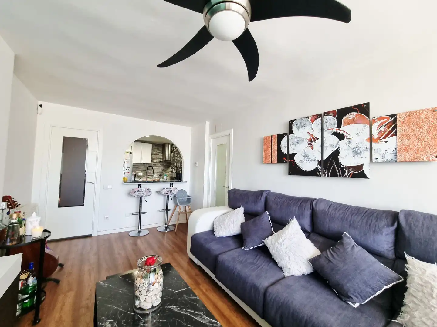 Wohnzimmer von Wohnung zum Verkauf in Fuenlabrada mit Klimaanlage, Heizung und Terrasse