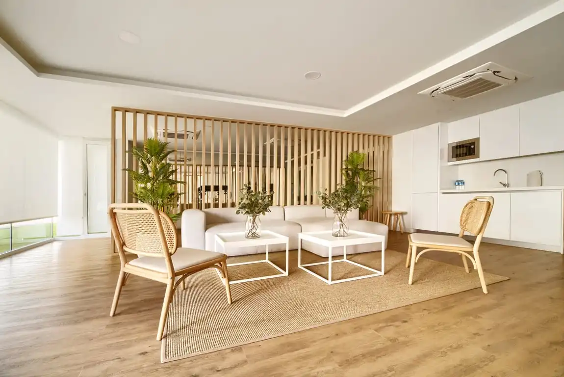 Sala de estar de Apartamento en venta en Jávea / Xàbia con Terraza, Trastero y Piscina comunitaria