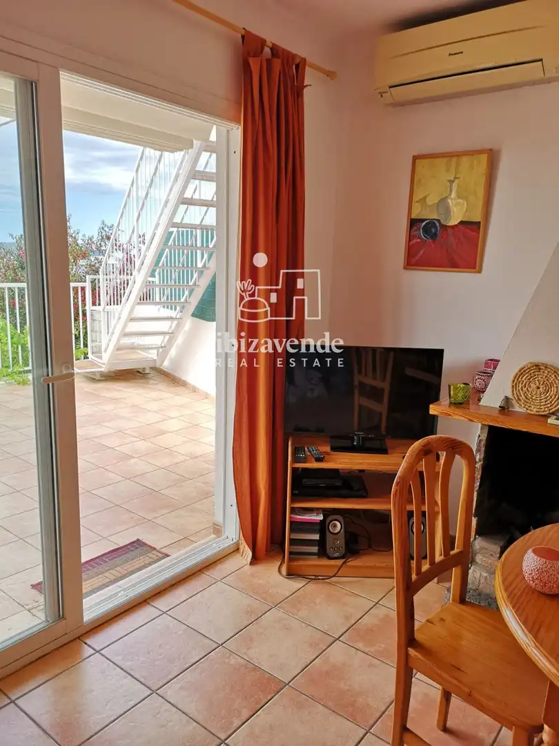 Wohnzimmer von Wohnung zur Miete in Eivissa mit Klimaanlage, Terrasse und Möbliert