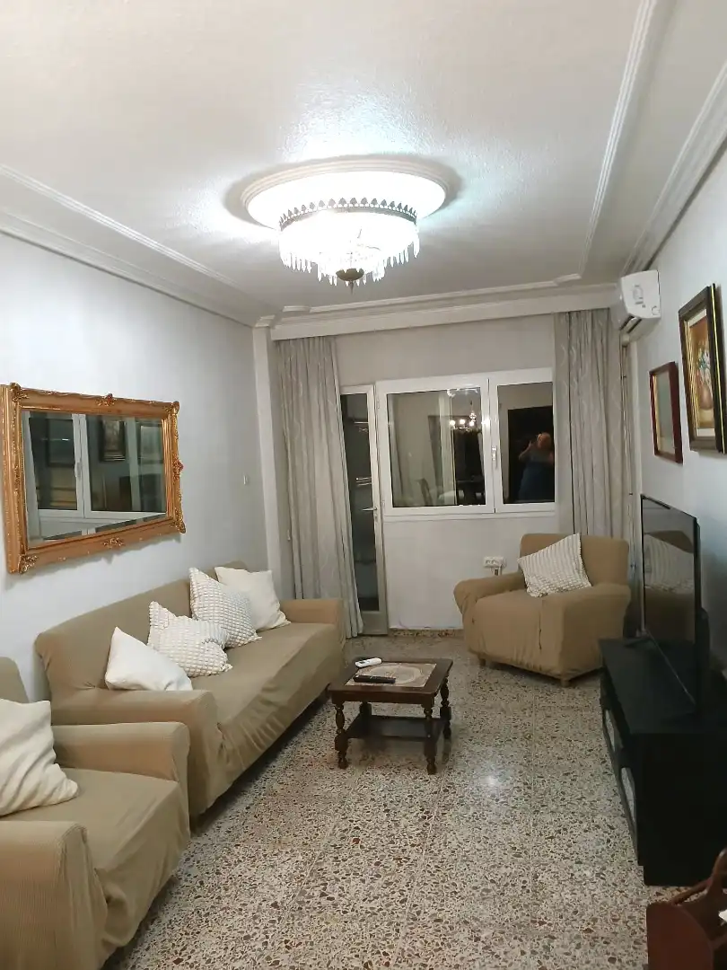Living room of Flat for share in Murcia  with Air Conditioner, Heating and Furnished