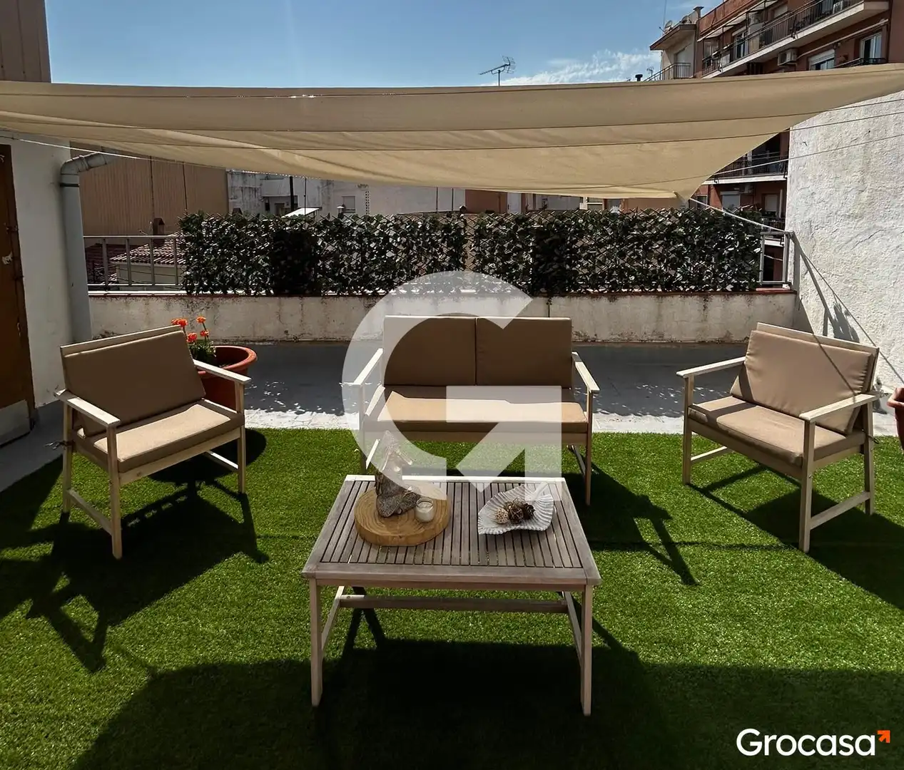 Terrace of Flat for sale in Mataró  with Air Conditioner, Heating and Terrace