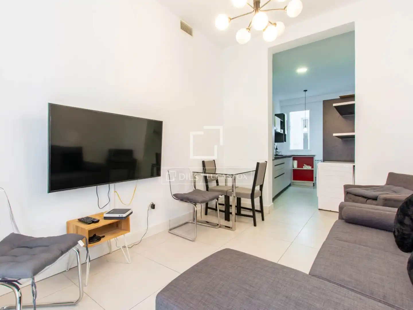 Living room of Flat for rent in Alcalá de Guadaira  with Air Conditioner, Heating and Furnished