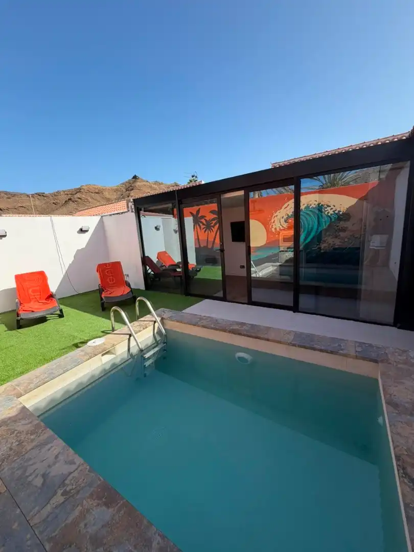 Terrace of Houses for rent in Mogán  with Air Conditioner, Private garden and Terrace
