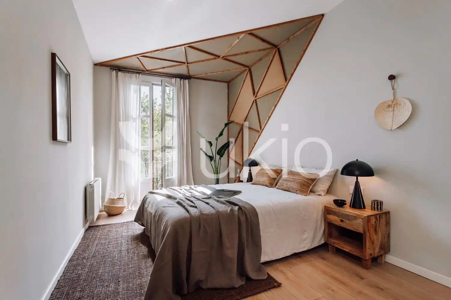 Habitación de Apartamento de alquiler en Barcelona con Aire acondicionado, Calefacción y Amueblado