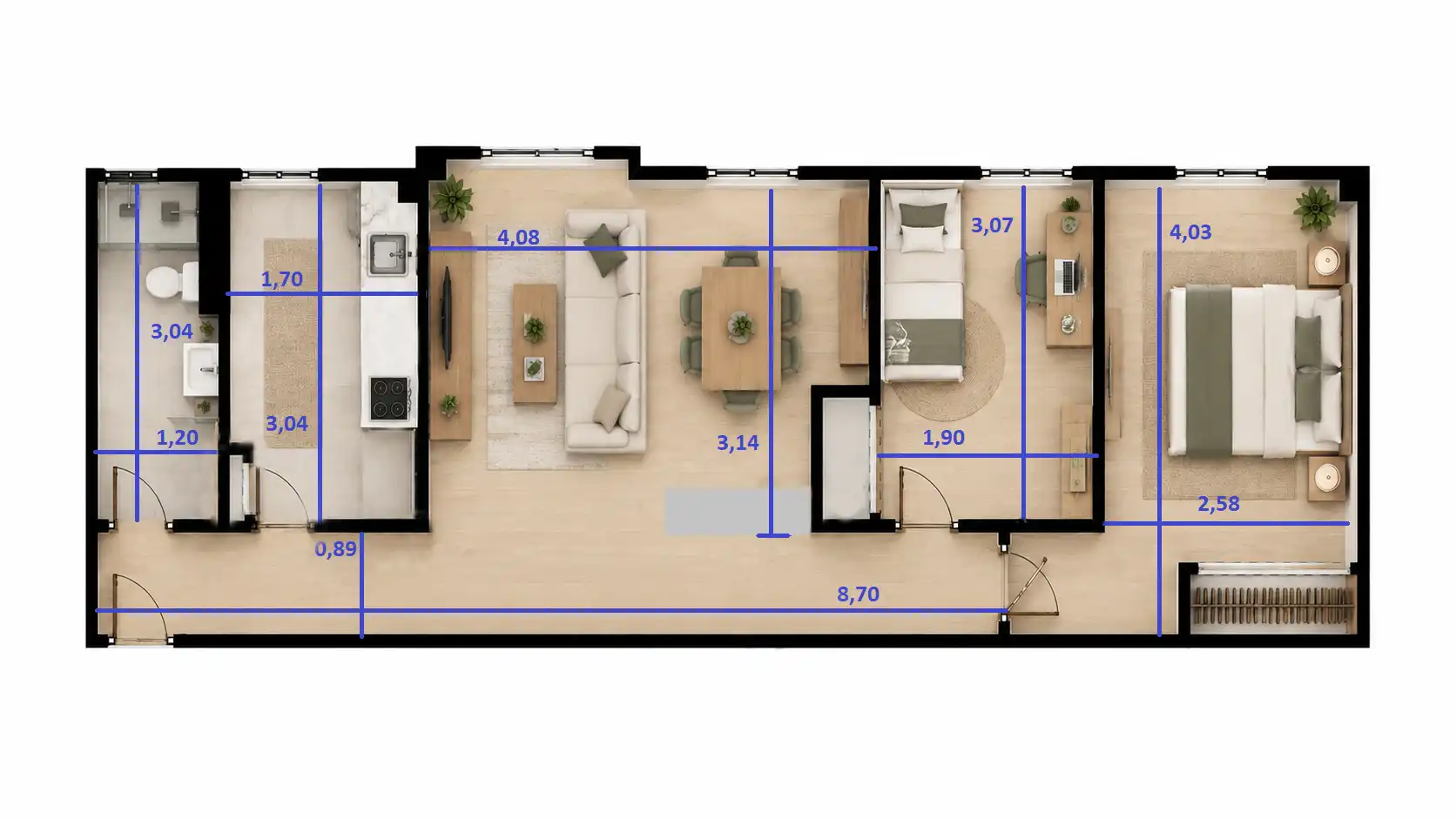 Flat for rent in Madrid  with Heating, Storage room and Oven