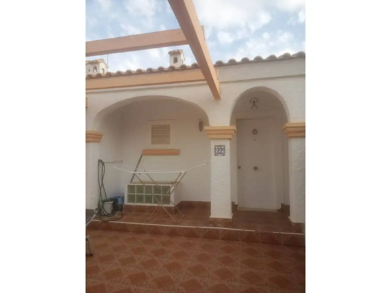 Terrasse von Wohnung zum Verkauf in Santa Pola mit Klimaanlage, Terrasse und Gemeinschaftspool