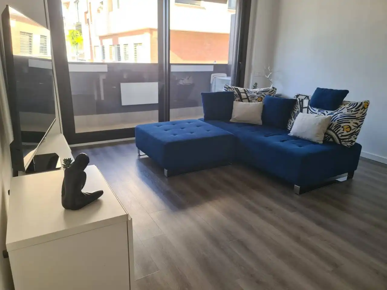 Living room of Flat for sale in Sabadell  with Air Conditioner, Heating and Parquet flooring