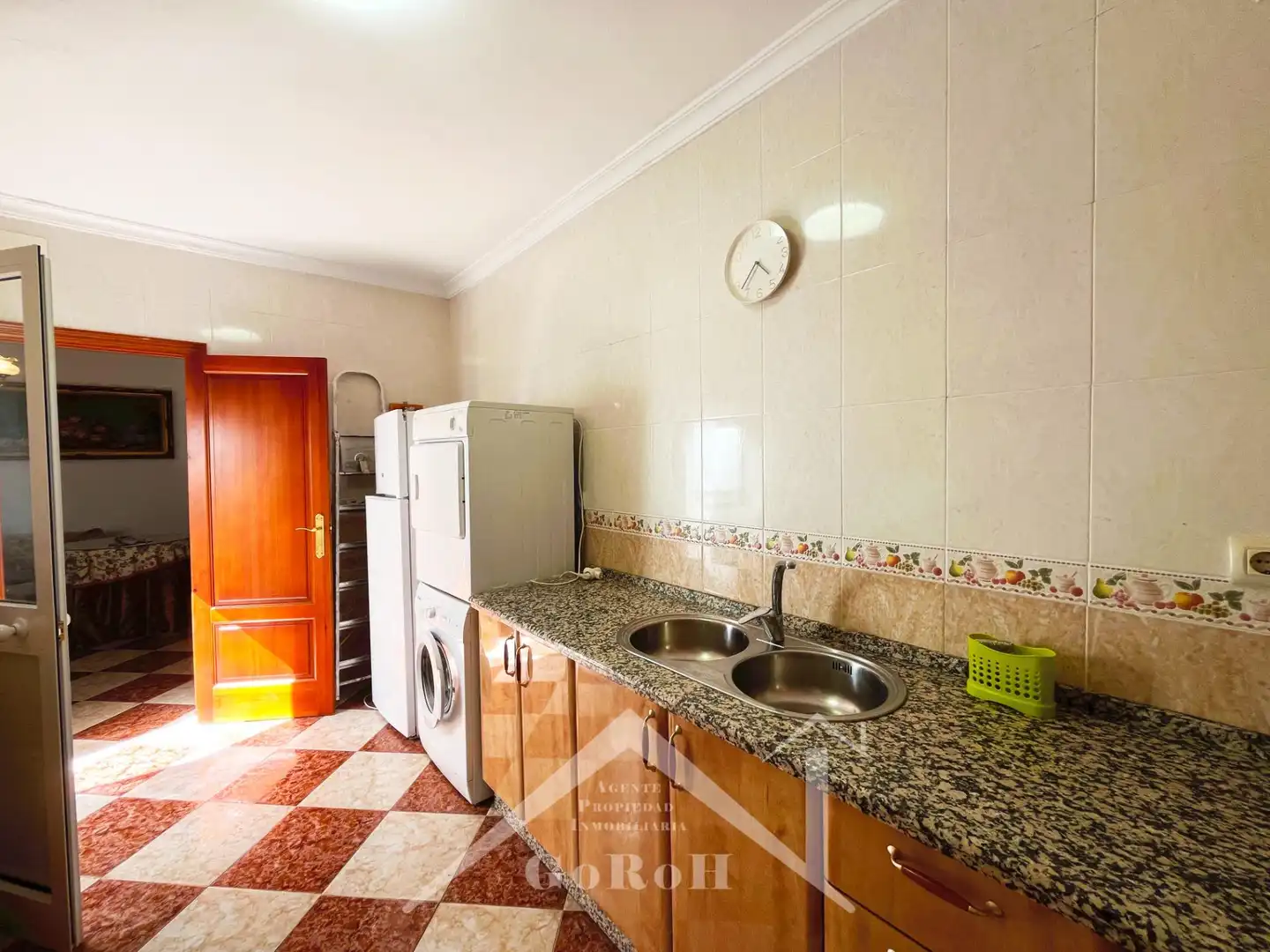 Cocina de Casa adosada en venta en Santa Olalla del Cala con Terraza, Trastero y Amueblado