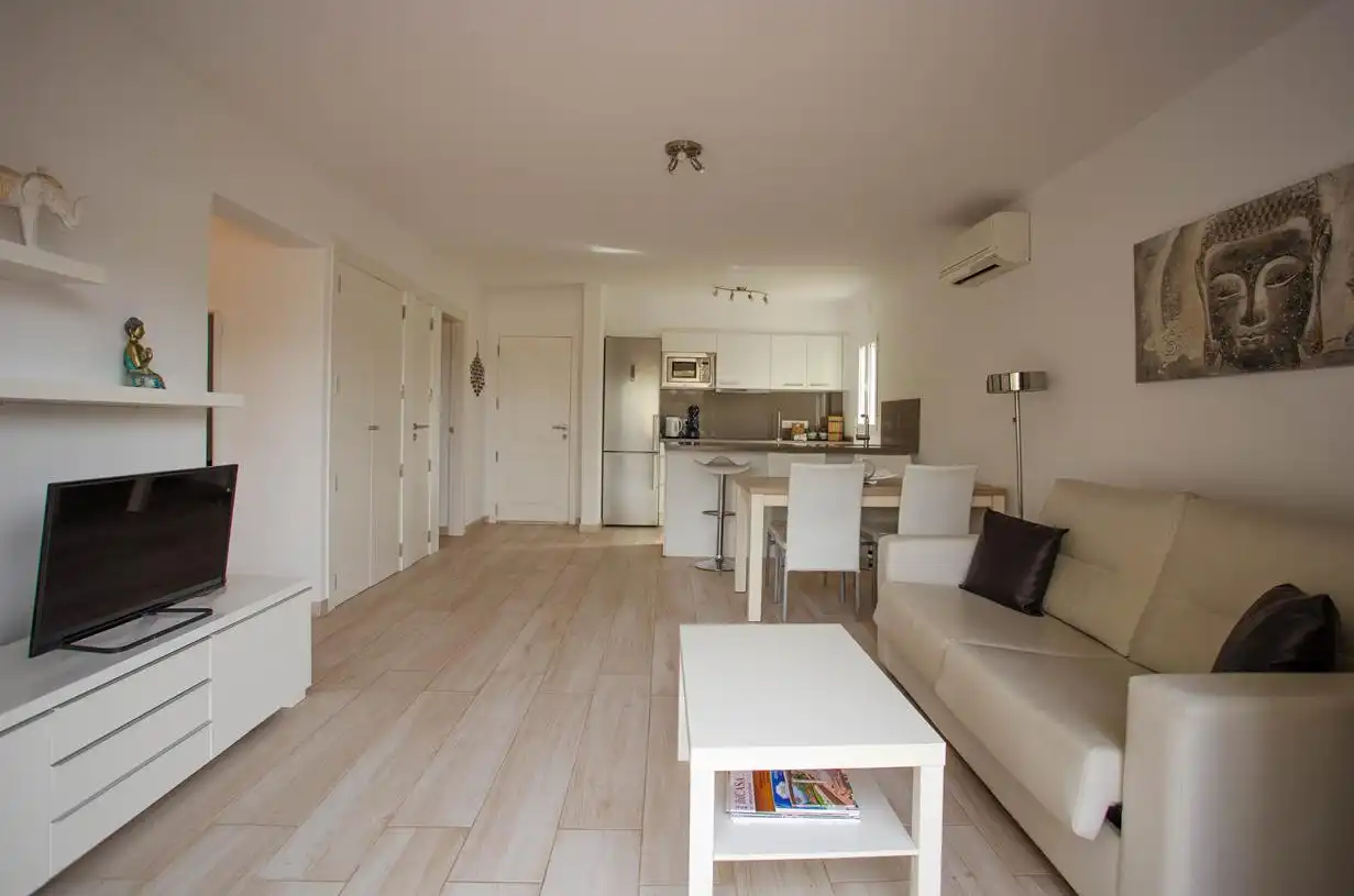 Sala de estar de Apartamento en venta en Sant Josep de sa Talaia con Aire acondicionado, Calefacción y Terraza