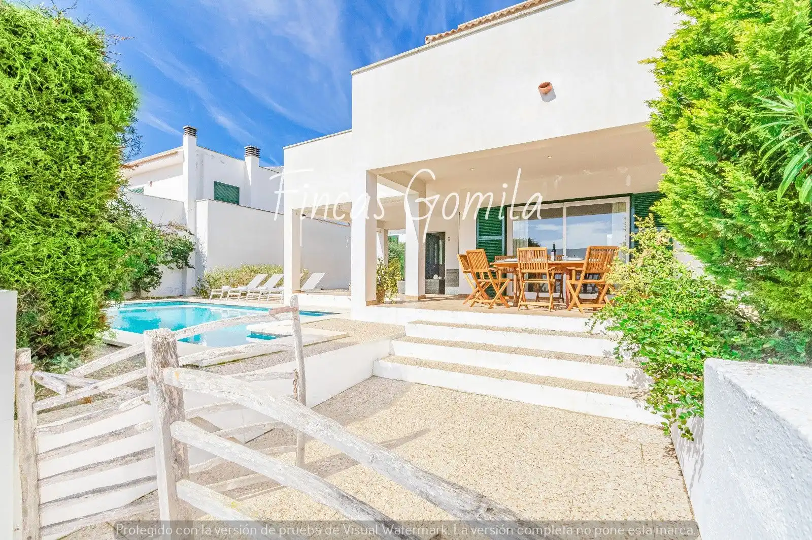 Exterior view of Houses for sale in Es Mercadal  with Private garden and Swimming Pool