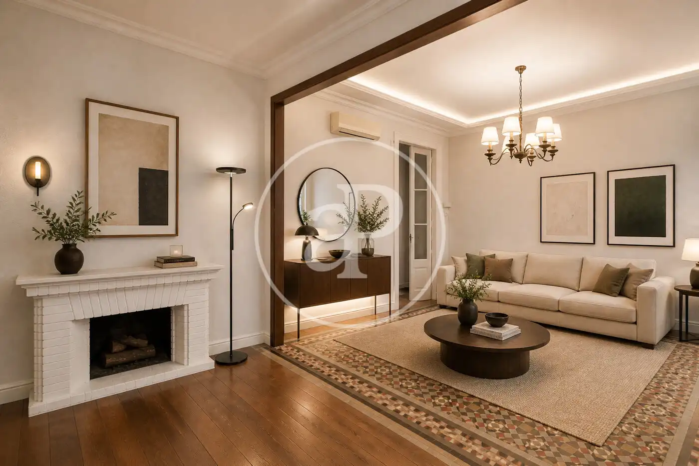 Sala de estar de Piso en venta en Barcelona con Aire acondicionado, Calefacción y Balcón