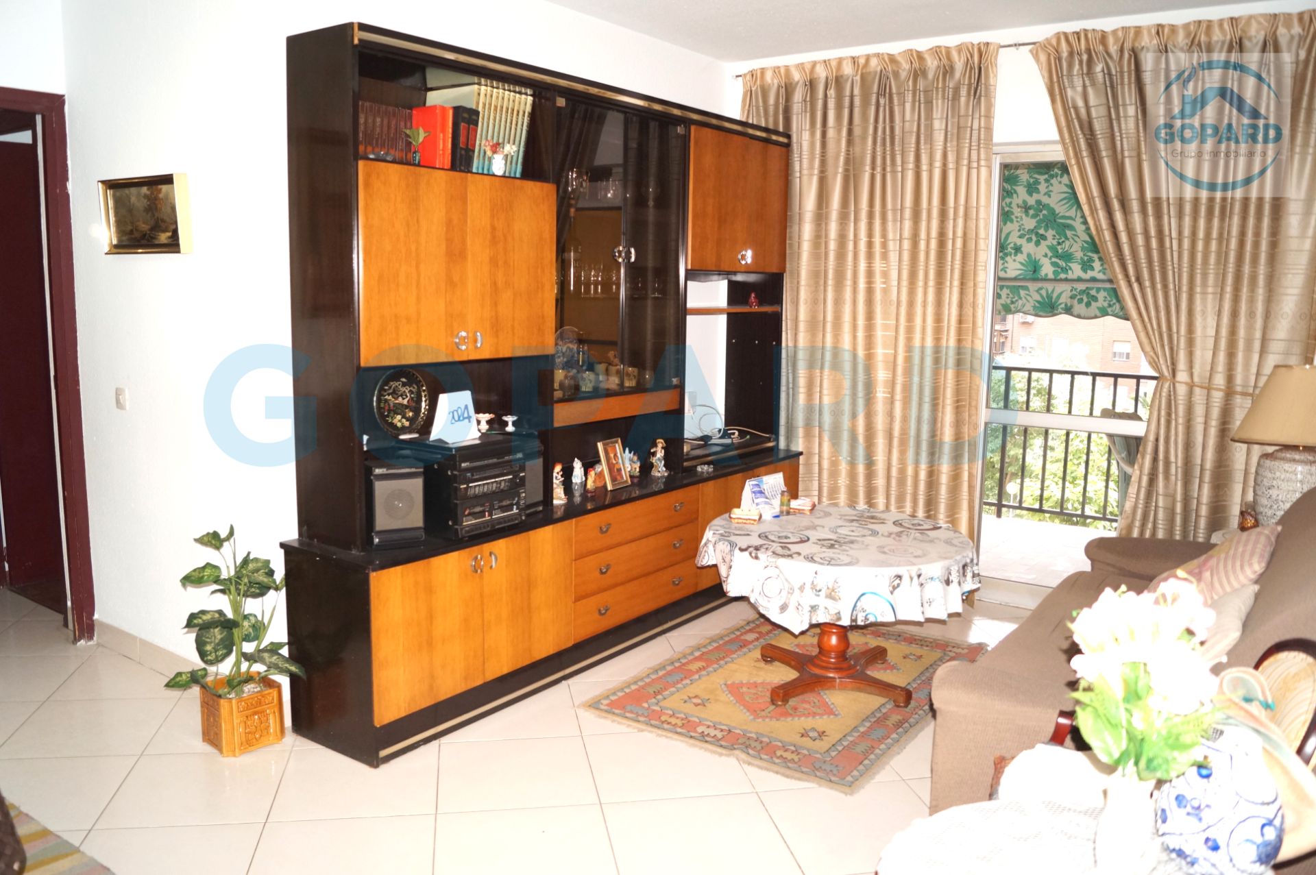 Living room of Flat for sale in Móstoles  with Heating, Terrace and Furnished