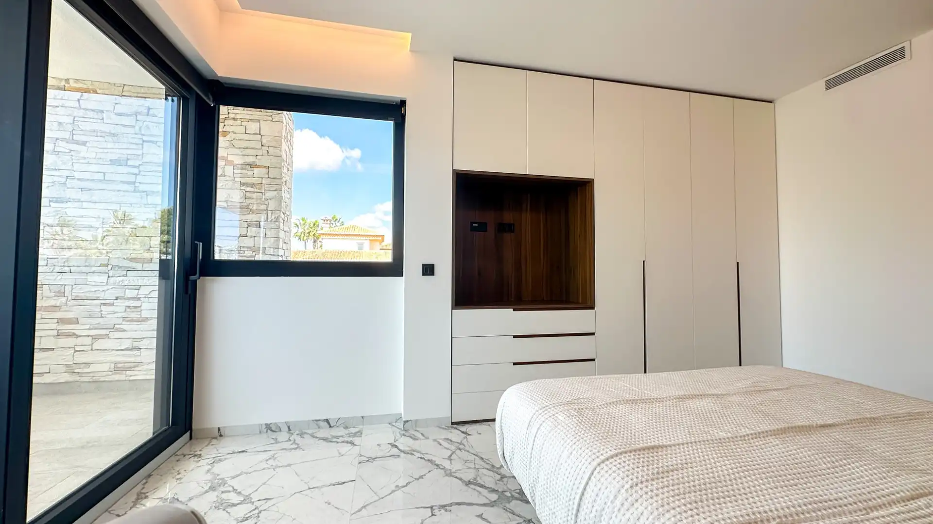 Bedroom of Houses for sale in Orihuela  with Air Conditioner, Swimming Pool and Oven