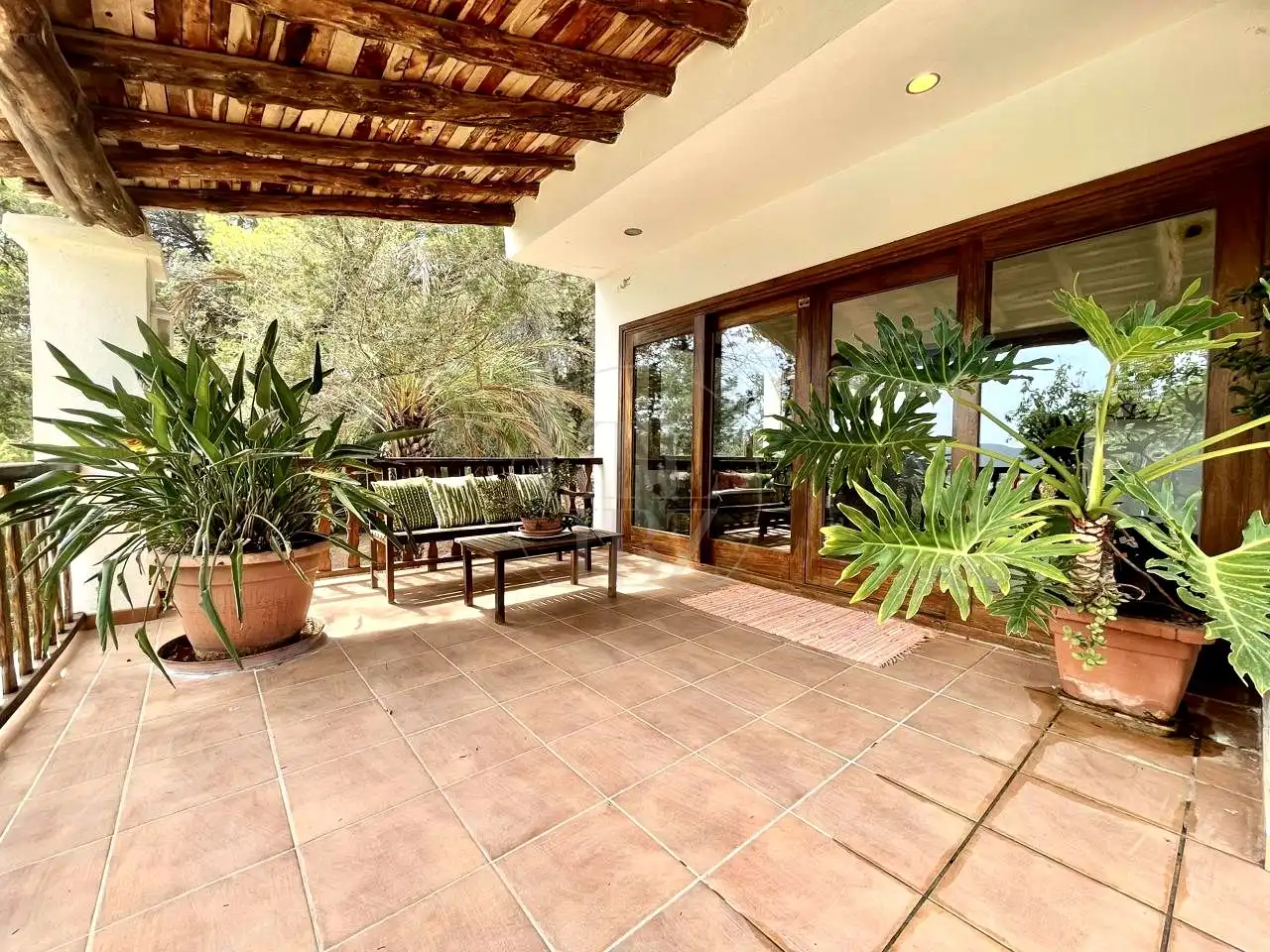 Terrassa de Casa o xalet en venda en Sant Joan de Labritja amb Aire condicionat, Jardí privat i Piscina