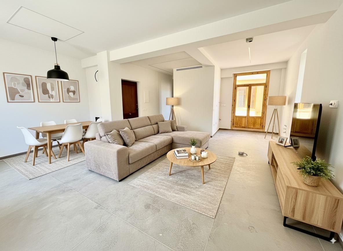 Sala de estar de Piso en venta en Lorca con Terraza
