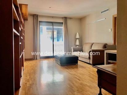 Living room of Flat to rent in  Valencia Capital  with Air Conditioner and Balcony