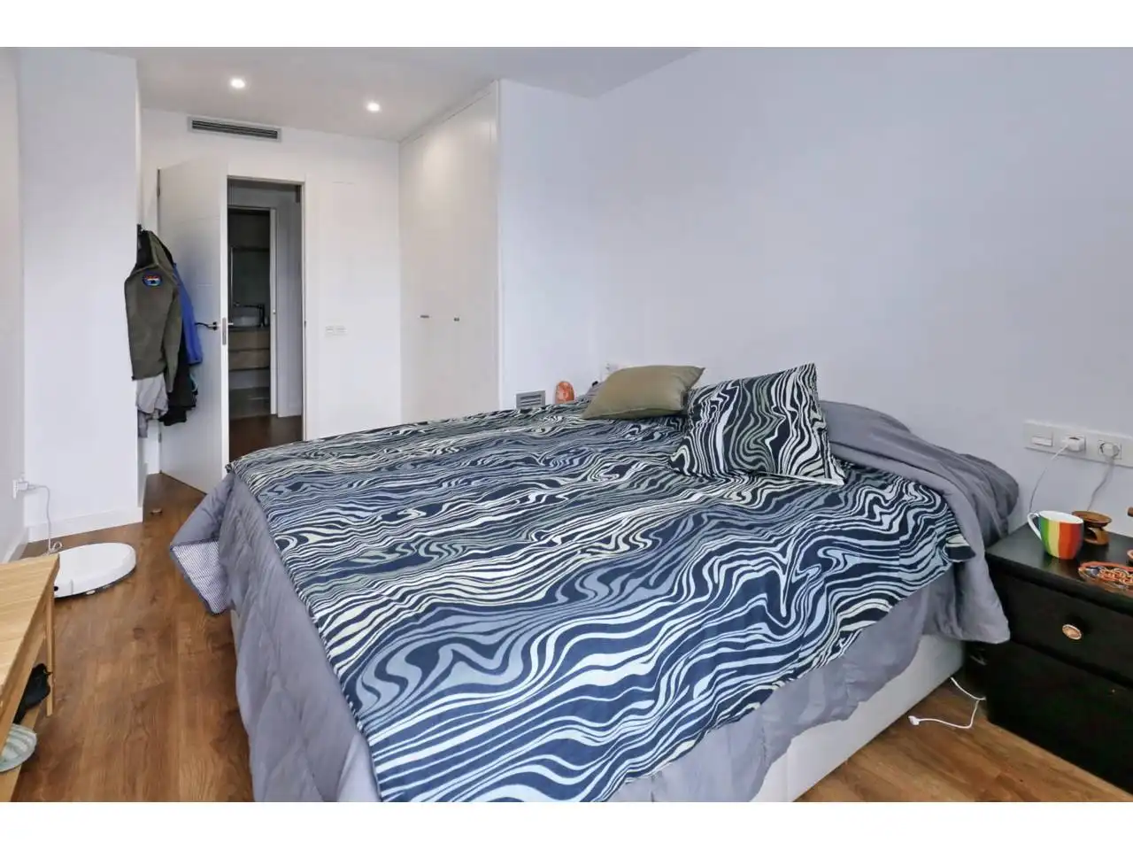 Schlafzimmer von Wohnung zum Verkauf in Barcelona mit Klimaanlage, Heizung und Parkett
