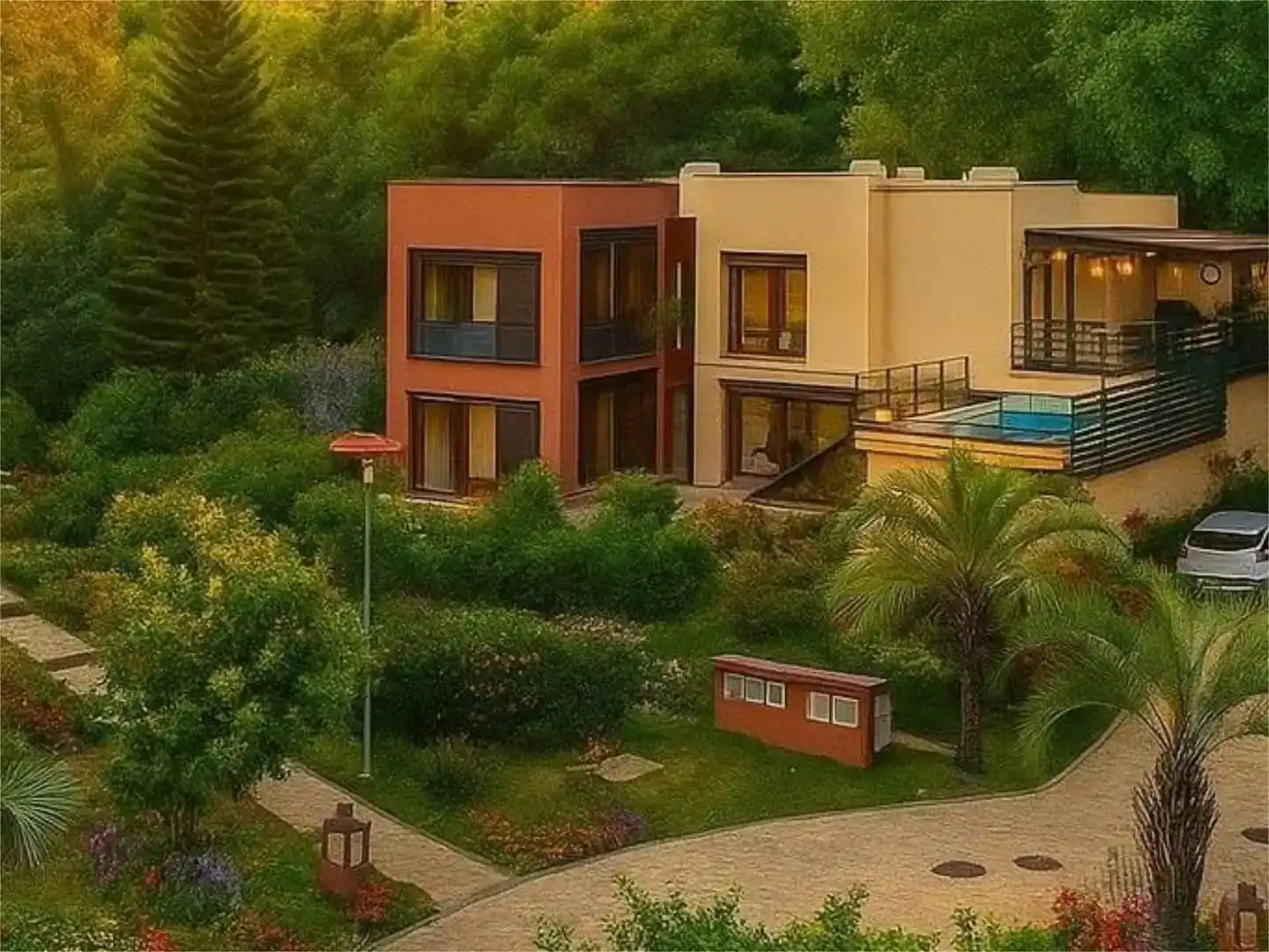 Vista exterior de Casa o xalet en venda en Benahavís amb Aire condicionat, Piscina i Balcó