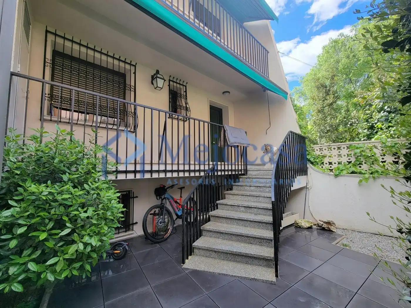 Balcony of Detached homes for sale in Madrid  with Air Conditioner, Heating and Private garden