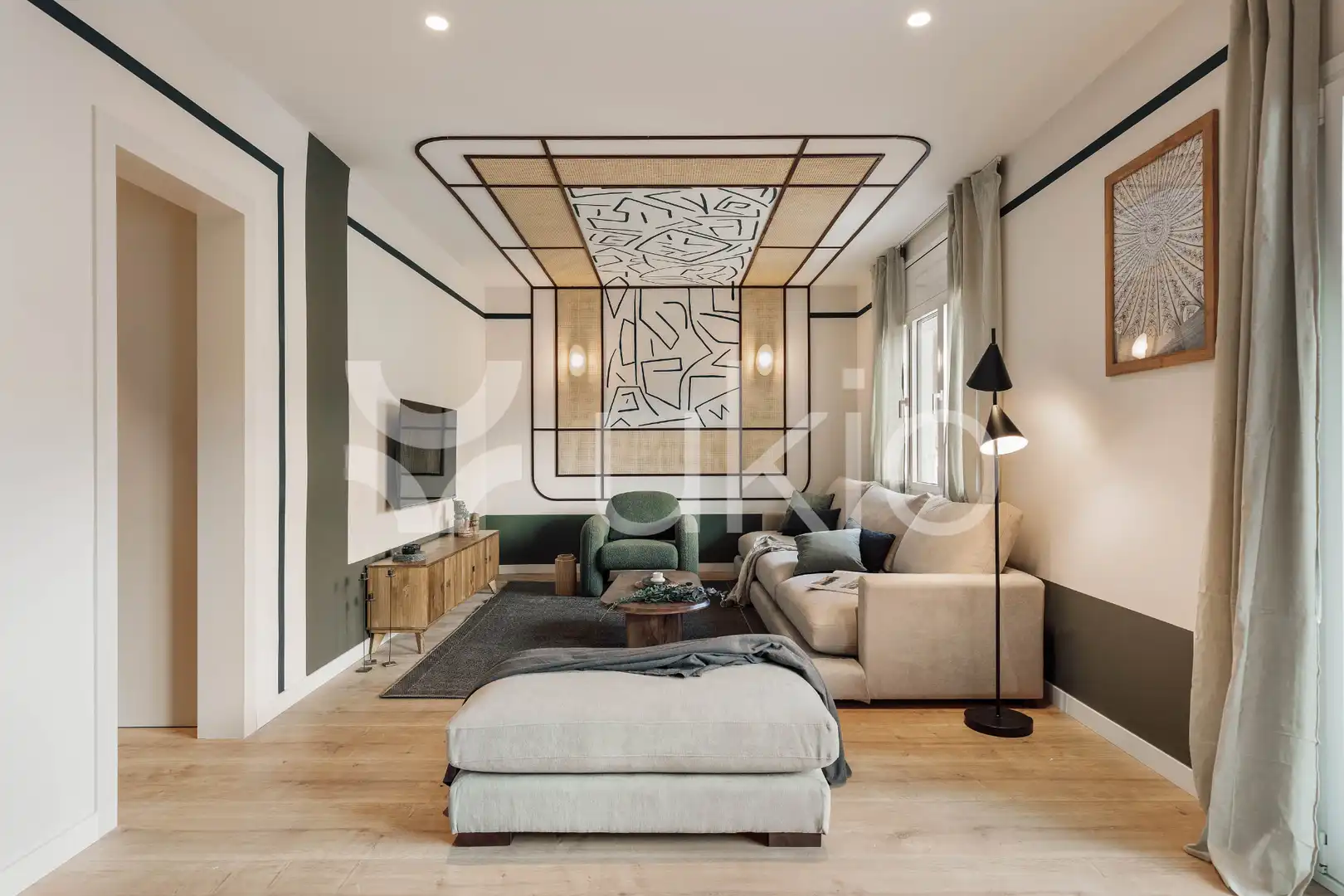 Living room of Apartments for rent in Barcelona  with Air Conditioner, Heating and Terrace