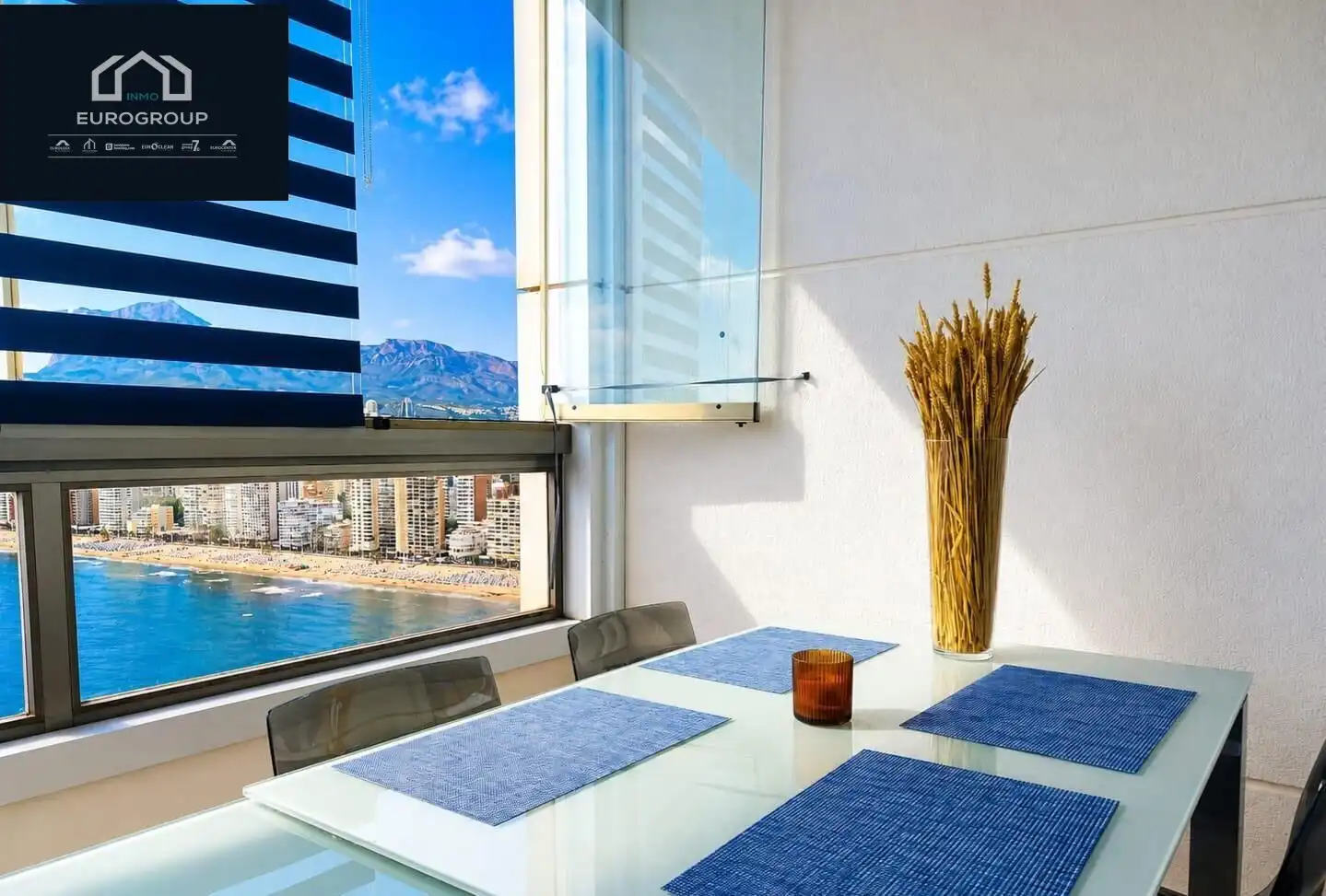 Esszimmer von Wohnungen zur Miete in Benidorm mit Heizung, Terrasse und Möbliert