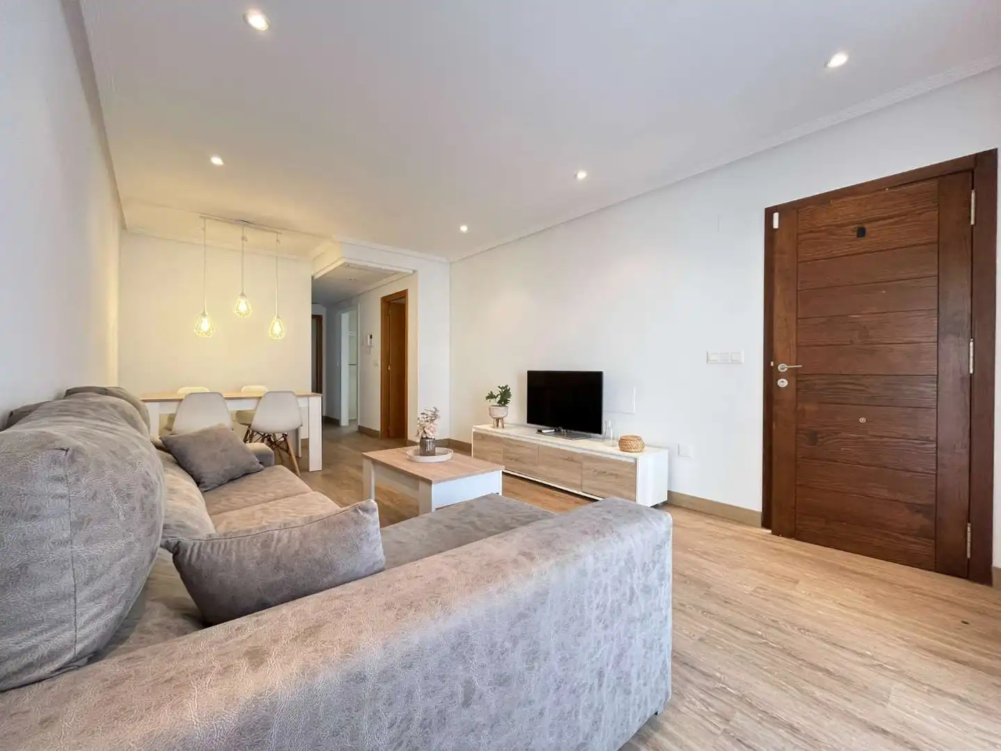 Sala de estar de Apartamento en venta en San Pedro del Pinatar con Aire acondicionado, Piscina y Amueblado